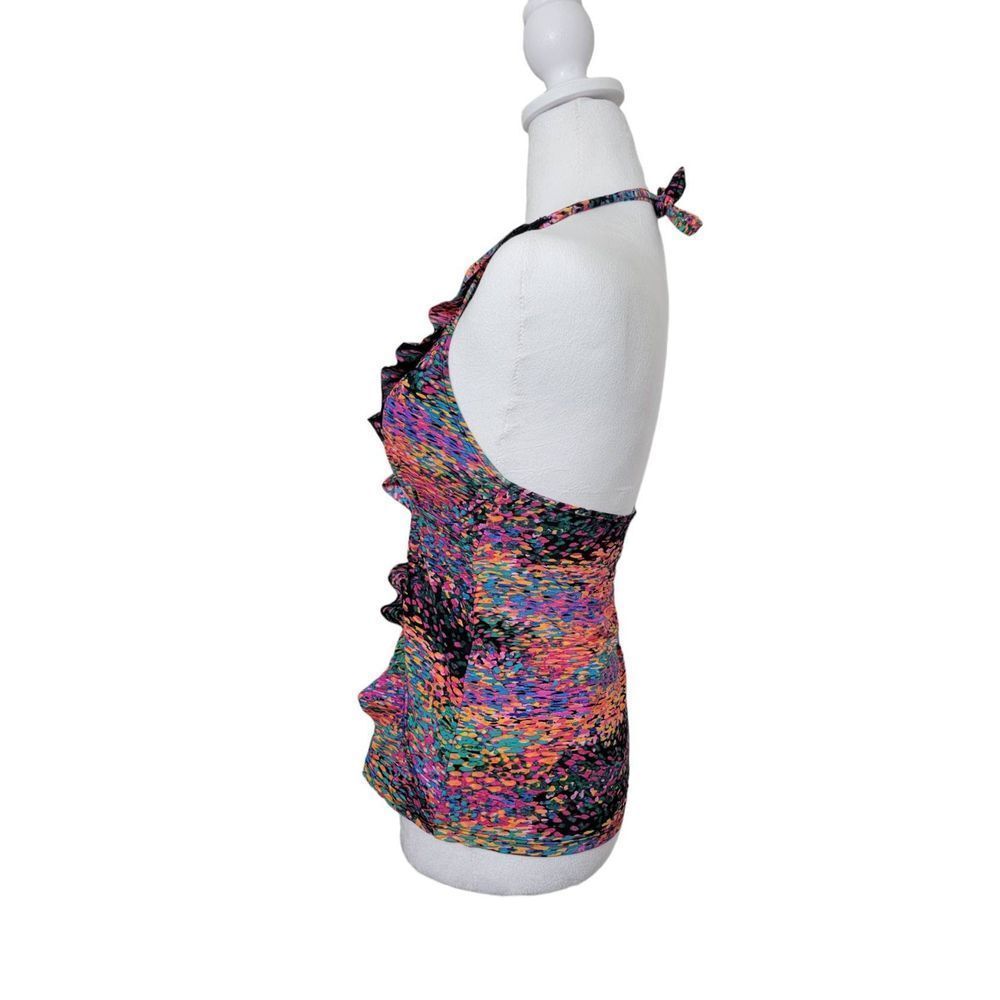 SPANX Love your Assets Sara Blakely Bathing suit Tank Top Women's Small Pink Blu - Picture 4 of 8